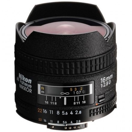 Объектив Nikon AF 16mm f/2.8D Fisheye Объектив Nikon AF 16mm f/2.8D Fisheye